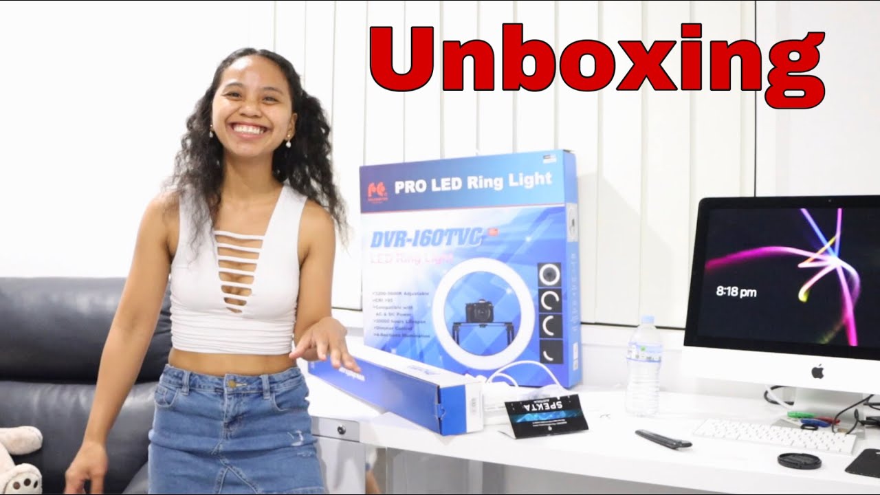 Ring Light Unboxing || Falcon Pro LED Ring Light DVR-160TVC || Lebee Ongco 107