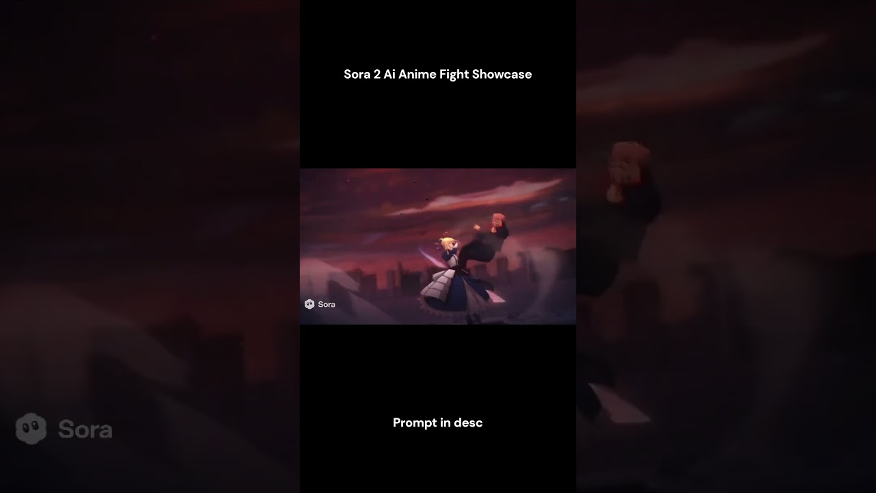 AI-Generated Anime Battle: Saber vs Yuji | Sora 2 Tech Showcase