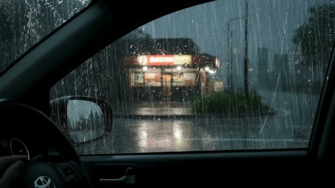 Heavy Rain Sounds Inside a Cozy Car 🚗🌧️  Fall Asleep Fast, Deep Sleep & Insomnia Relief 10 Hours