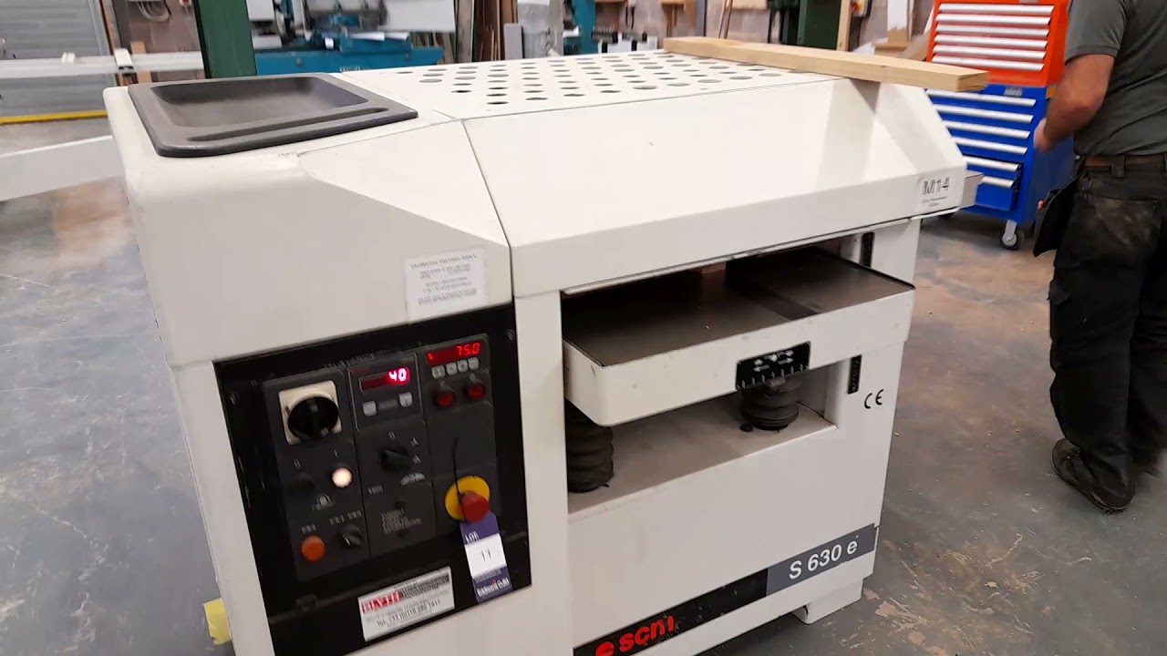 SCM S630E Thicknesser (Serial Number AB/154177, 2002), 630mm working width