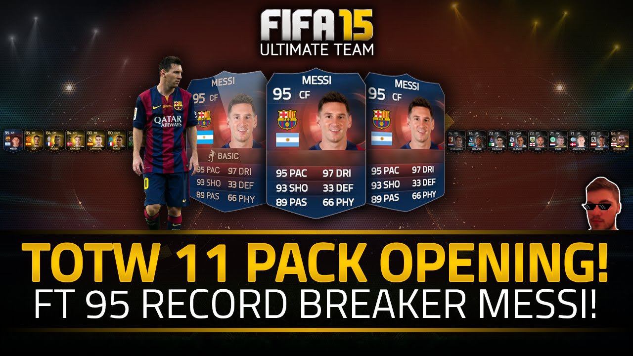 FIFA 15 | 95 RECORD BREAKER MESSI NO WAY!!! PACK OPENING