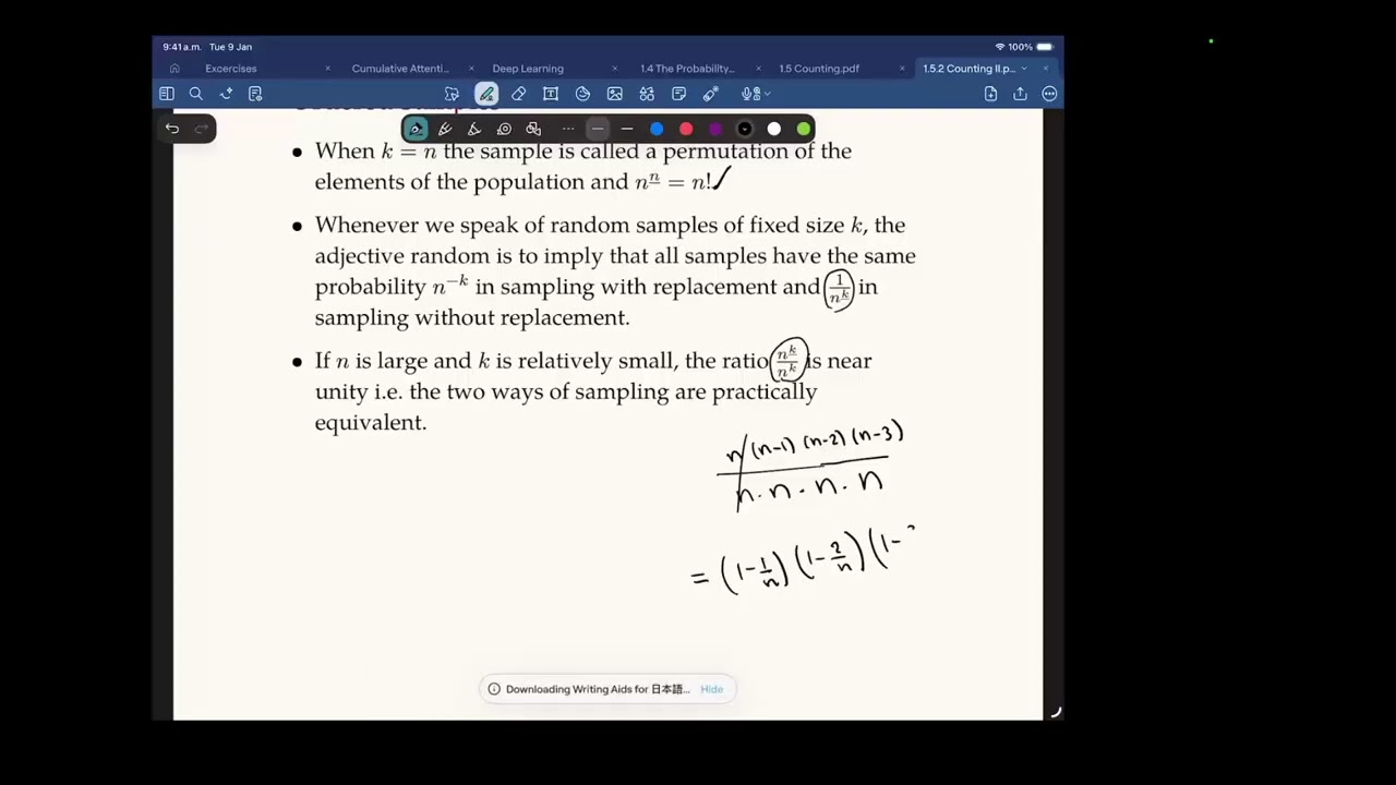 1.6.2 Conteo II Paradoja del Cumpleaños