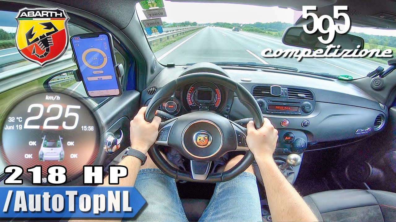 Abarth 595 Competizione 218 HP Elmerhaus AUTOBAHN POV by AutoTopNL