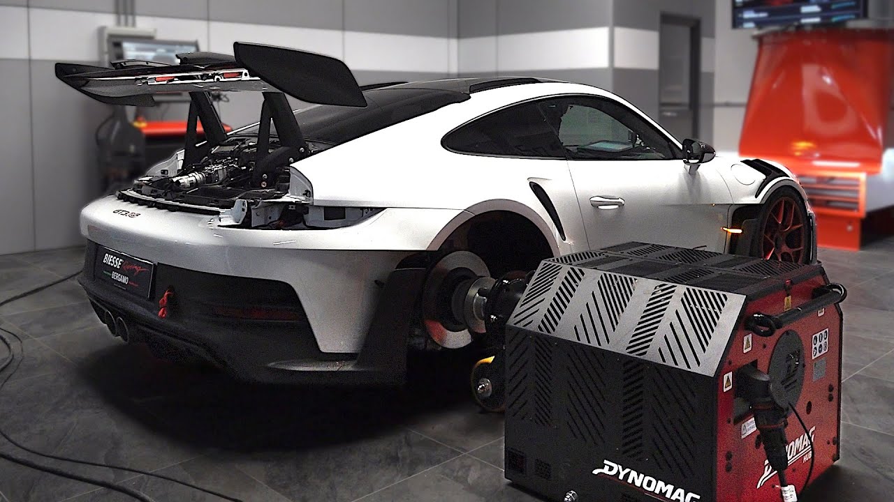Testing a Porsche 992 GT3 RS on a Hub-Dyno at 9000rpm | feat. straight-piped 992 GT3 Inconel exhaust