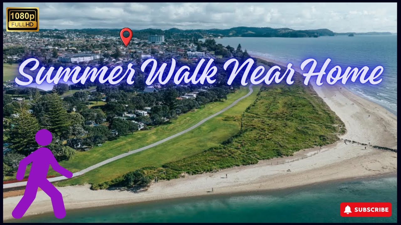 Summer Evening Walk in Orewa 🌿 | River Side, Kids Skateboarding & Green Park | Auckland NZ vlog