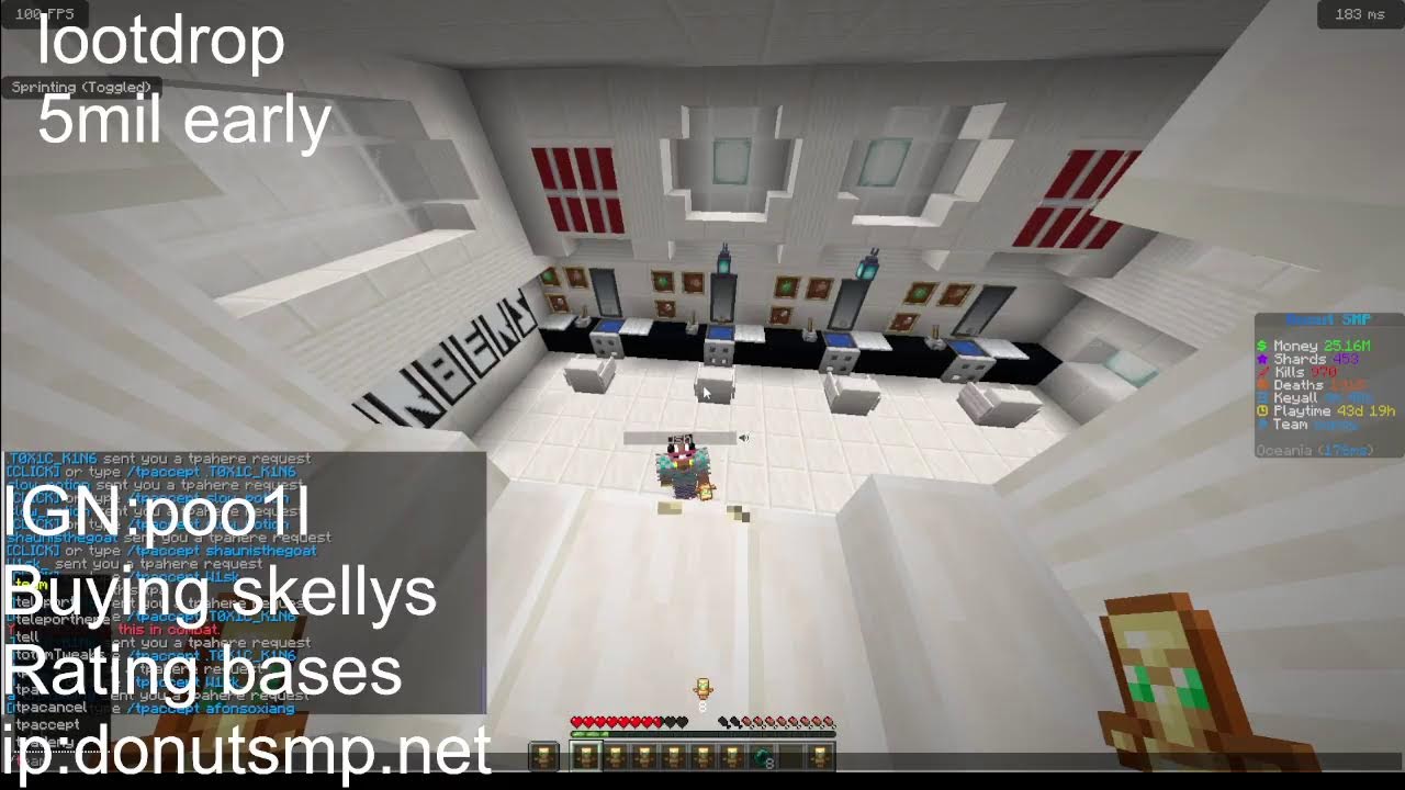Donut smp Live I rating bases 5m I ign:poo1l