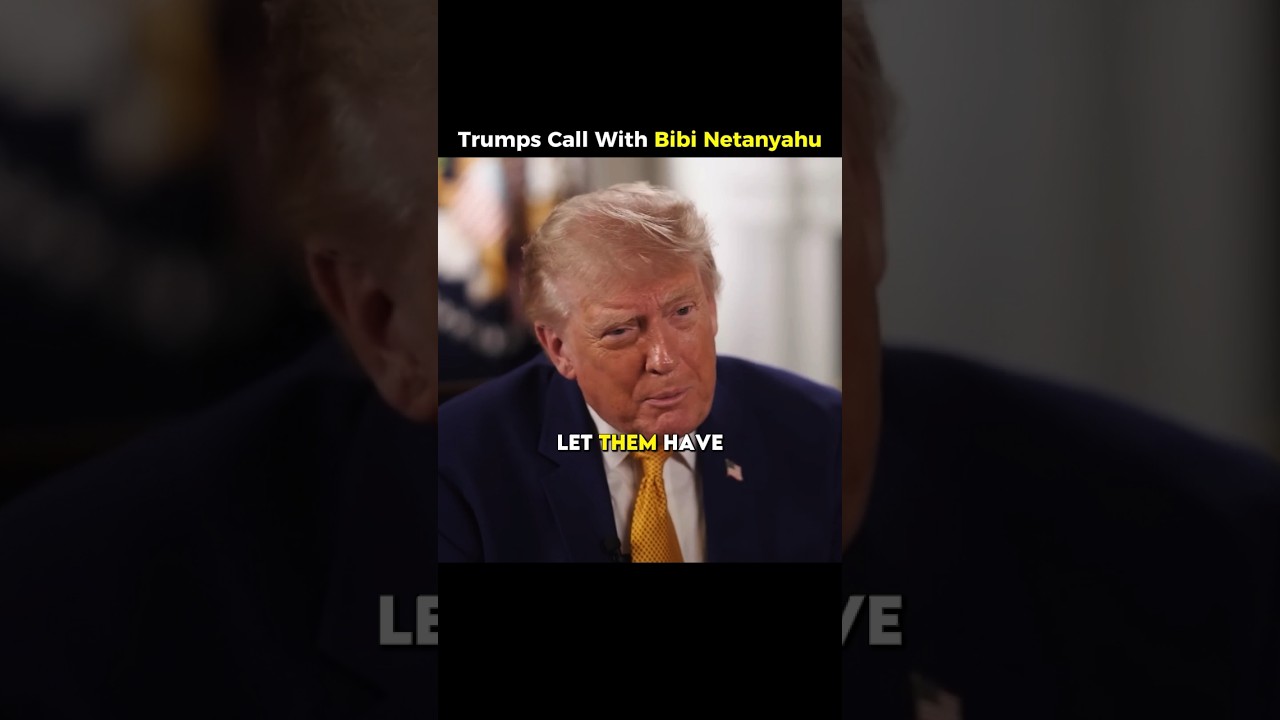 Trumps Phone Call With Bibi Netanyahu