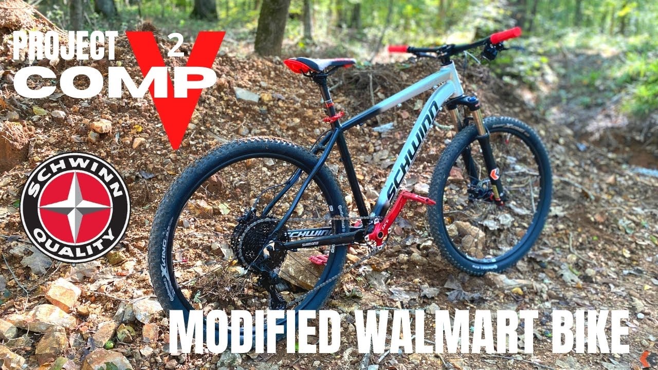 Project Comp V2 - Modified Schwinn Al Comp - Turning a Walmart Bike into a Trail Beast MTB