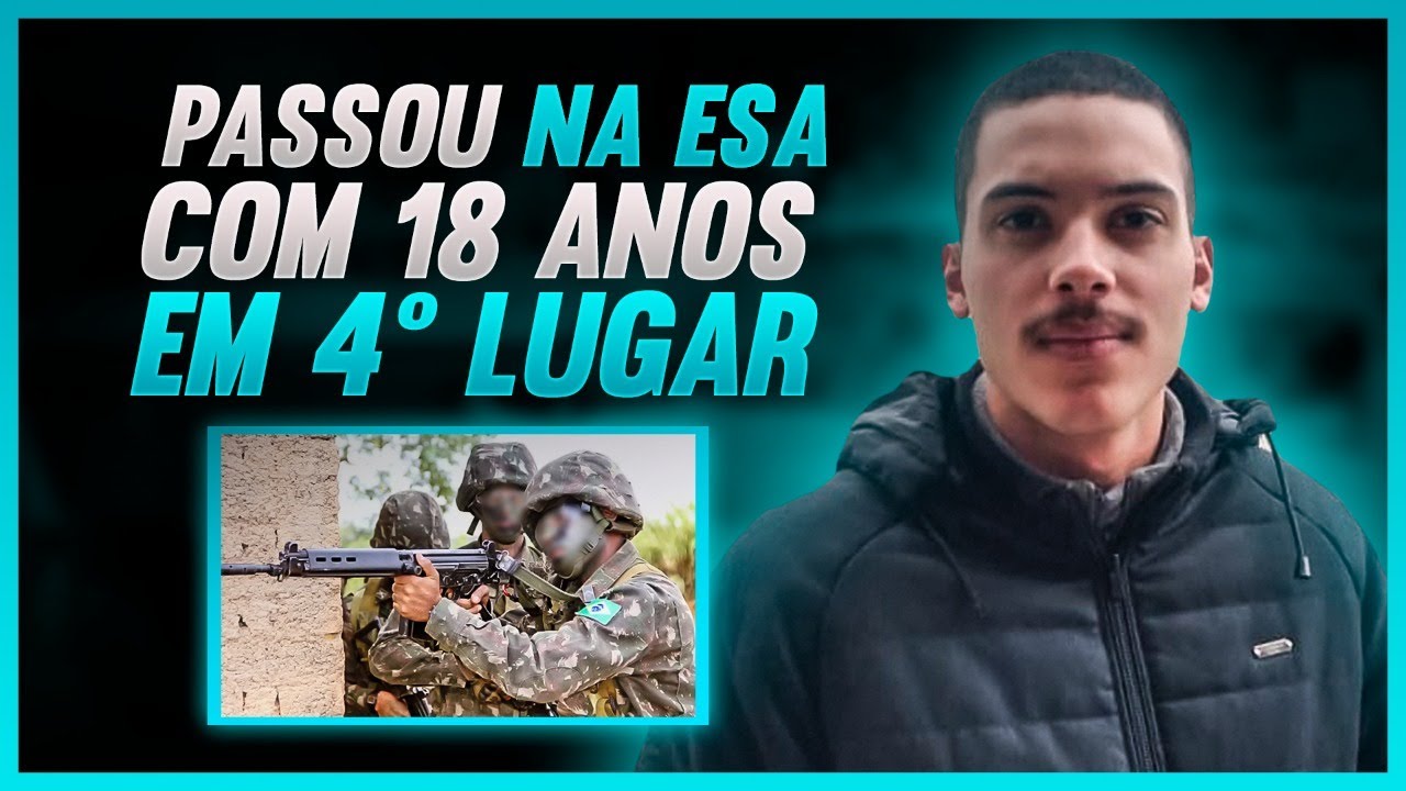 Como ele passou na ESA tão novo? (18 anos)