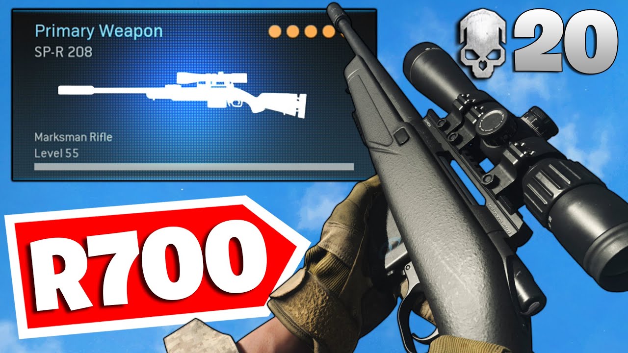the *NEW* R700 SNIPER in WARZONE! BEST SP-R 208 CLASS SETUP! 20 KILL GAMEPLAY! (MODERN WARFARE)
