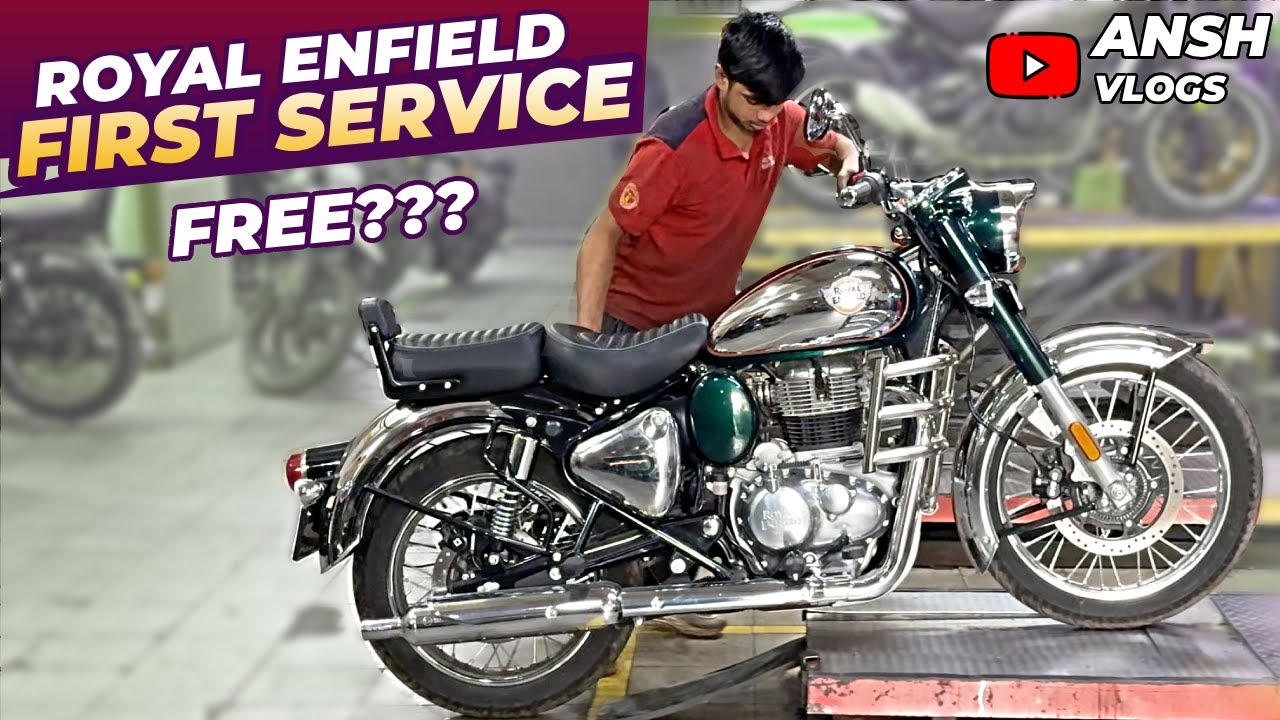 Royal Enfield Classic 350 First Service Complete Details | Must Watch | Ansh Vlogs