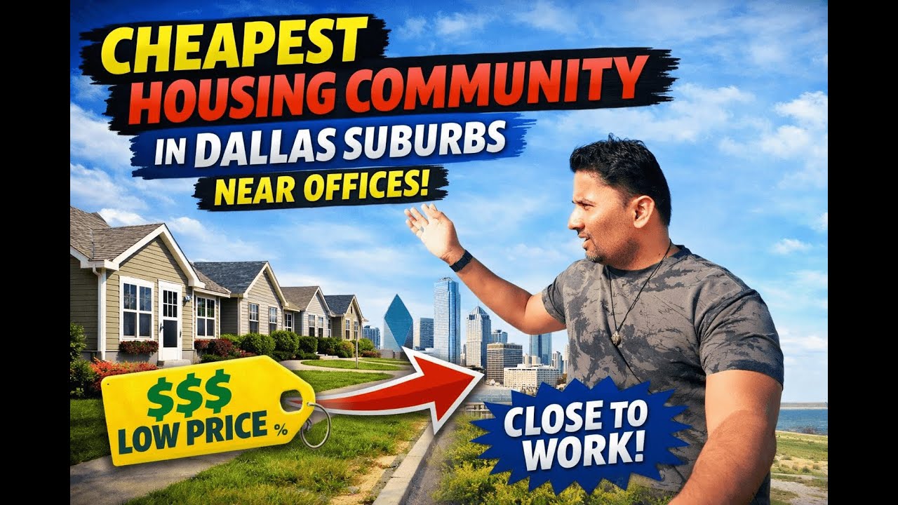 Cheapest Housing Community in Dallas Suburbs near Offices #usateluguvlogs #usatravelvlog