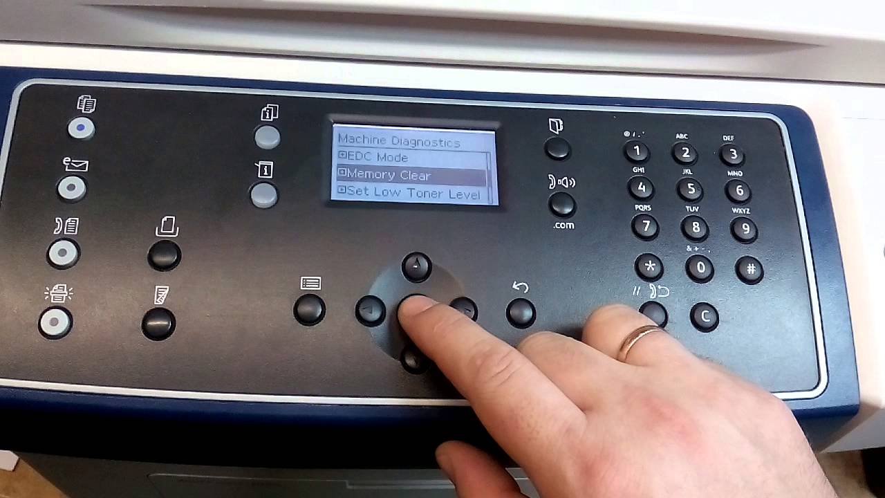 Сброс пароля на xerox wc 3550