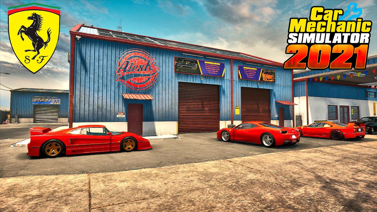 Restoration of all FERRARI cars that were found in Car Mechanic Simulator 2021