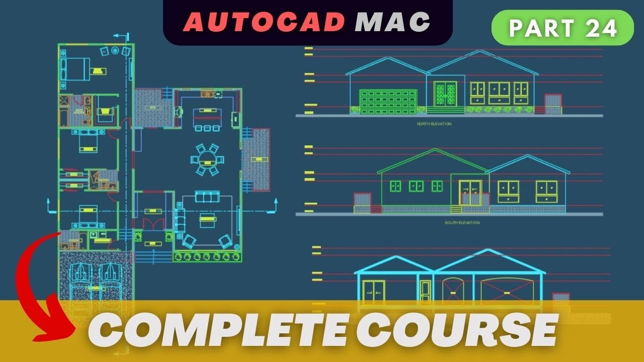 Furnishing Bedrooms & Bathrooms  | Autocad 2023 Mac - From Zero To Hero - Part 24