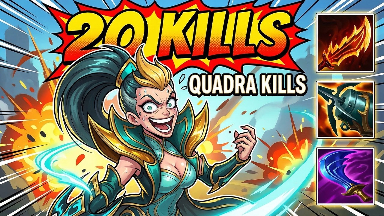 2 Quadra Kill + 20 Kills Vayne Build Gameplay! Vayne ADC Guide Build S16 League OF Legends Season 16