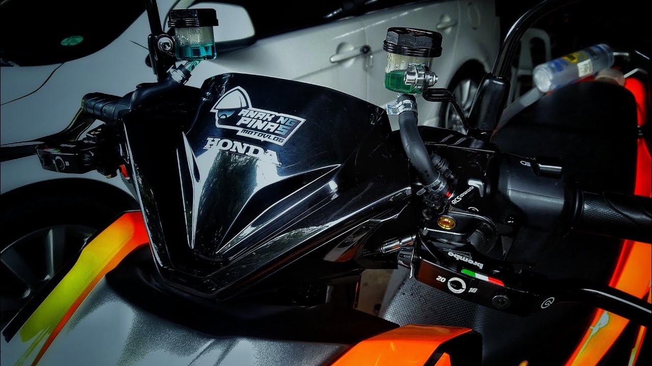 Brembo CorsaCorta RCS Copy Brakemaster,at lever guard kinabit sa Honda Click.Mantap!