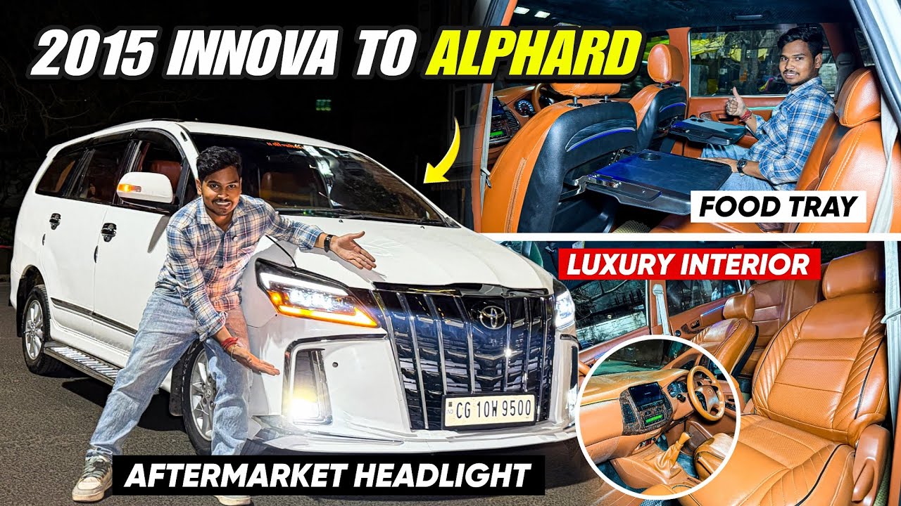 2016 TOYOTA INNOVA CONVERTED TO 2026✅INNOVA ALPHARD KIT✅ONLY 1 IN INDIA😱OLD INNOVA INTERIOR MODIFIED
