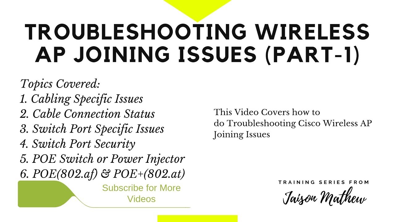 Troubleshooting Cisco Wireless AP Joining Issues (Part-1)