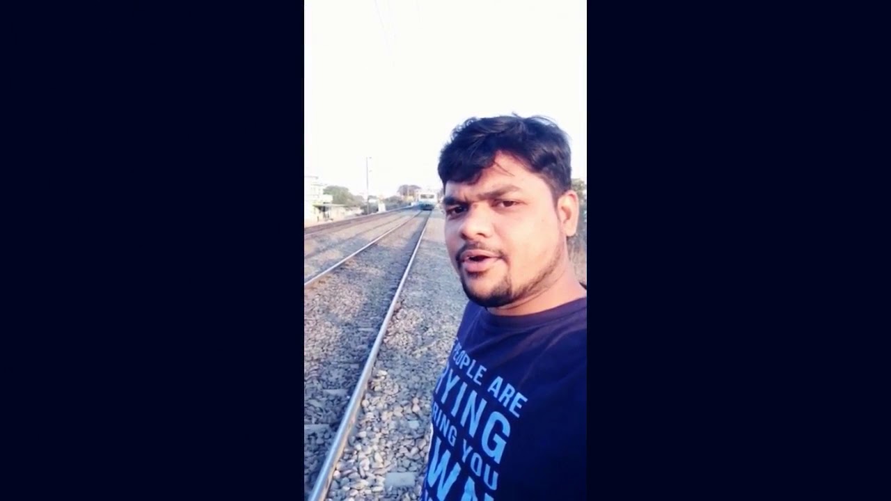 Youngster Video Selfie With Train In Hyderabad