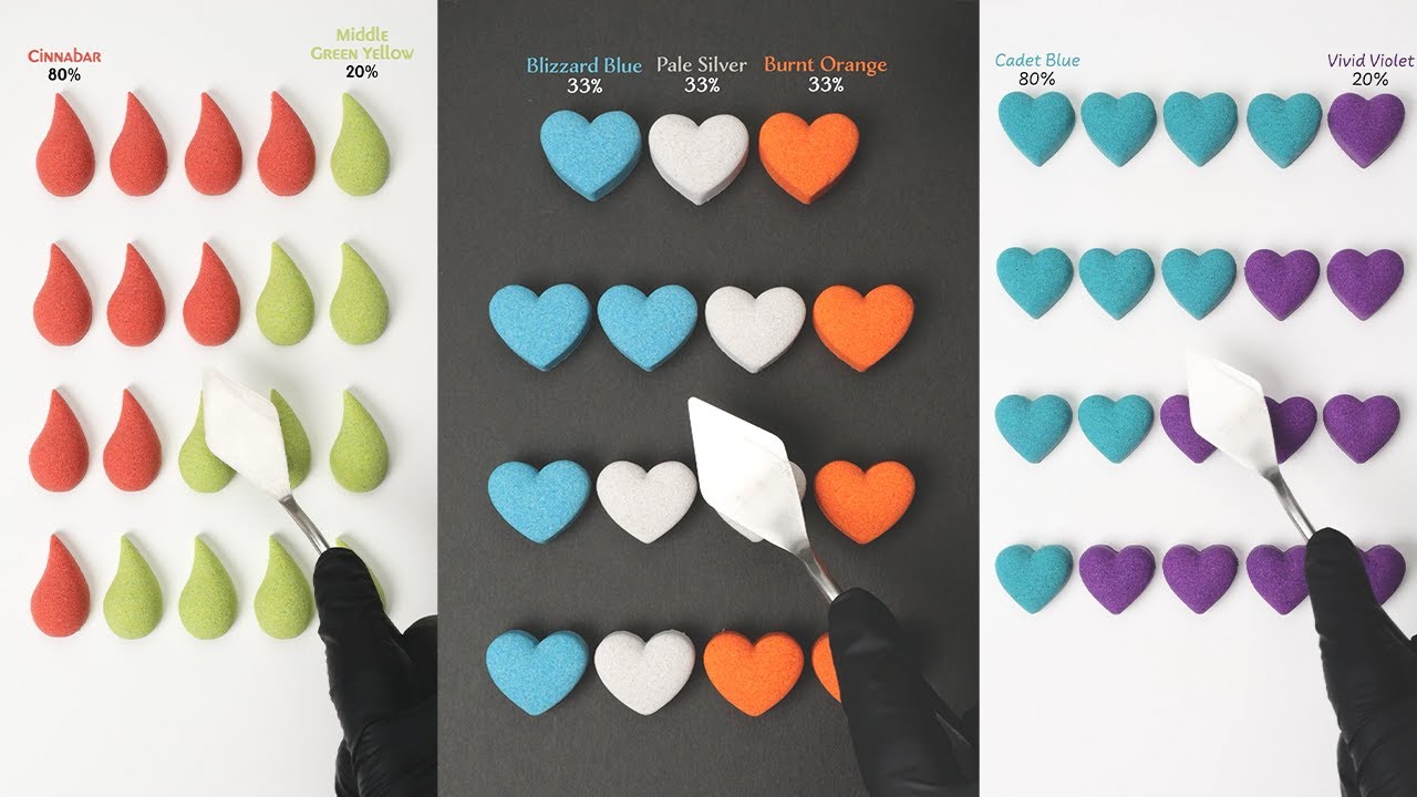 Color Mixing Perfection: Enjoy Satisfying Sand ASMR & Quick Color Chart Hacks! ✨🎨