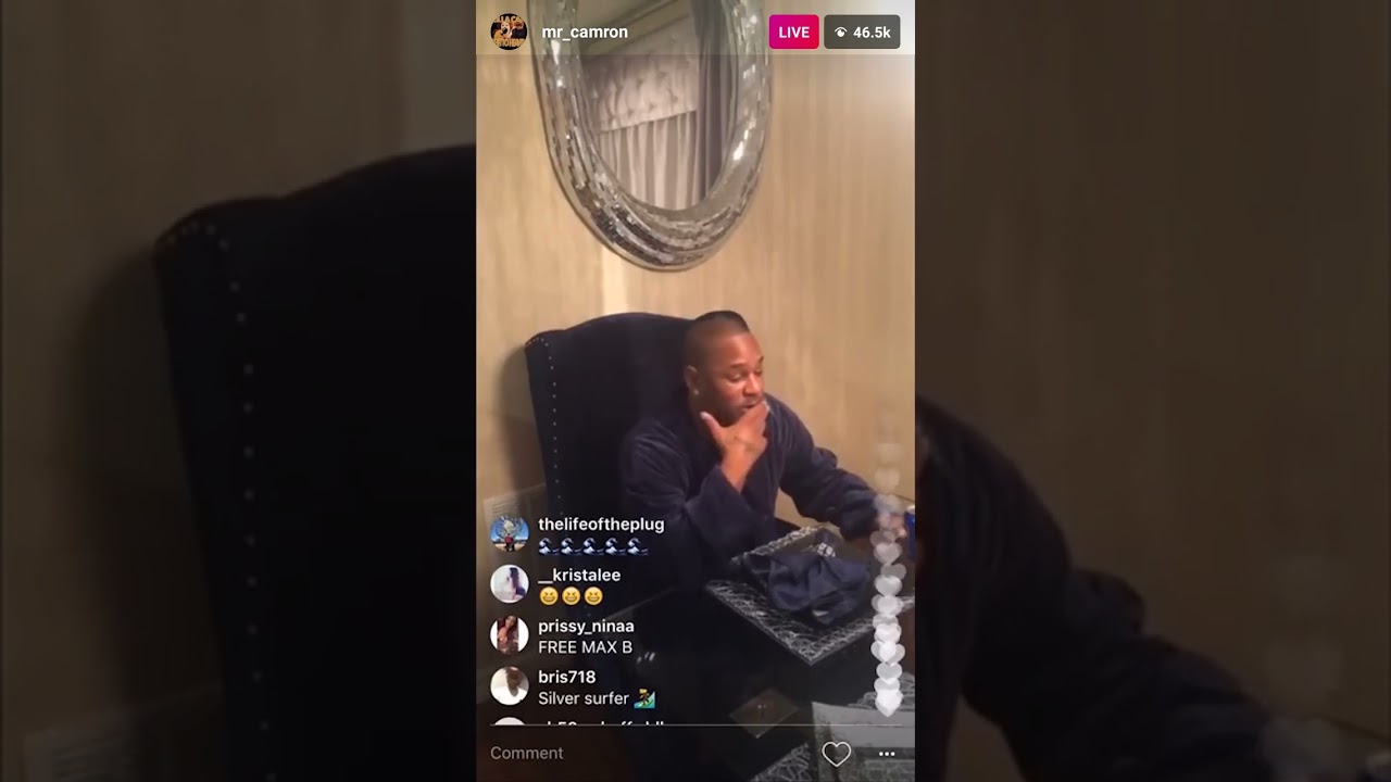 Cam’ron Breaks Silence On Max B Situation (FULL Instagram Live)