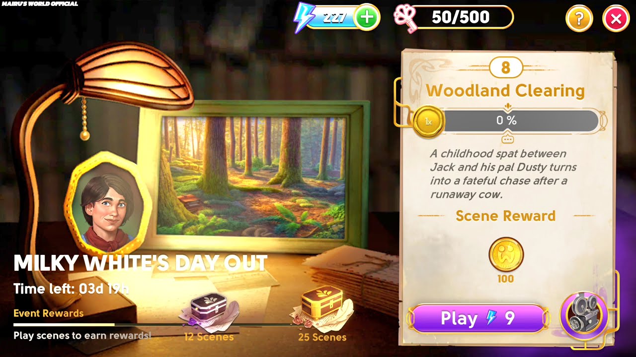 June's Journey Secrets 33 Scene 8 Woodland Clearing Silhouette Mode [4K UHD 60FPS]