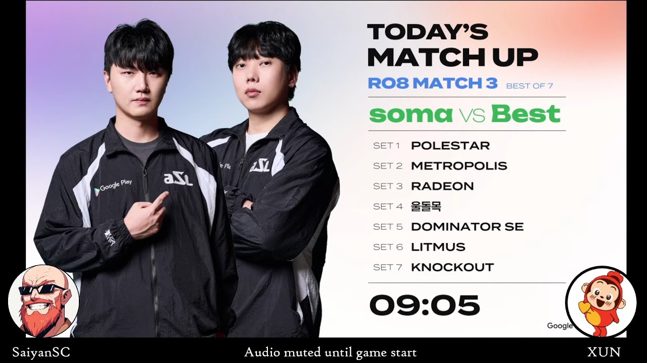 [ENG] ASL S20 Ro.8 Match 3 (Soma vs Best) - ASL English (StarCastTV English)