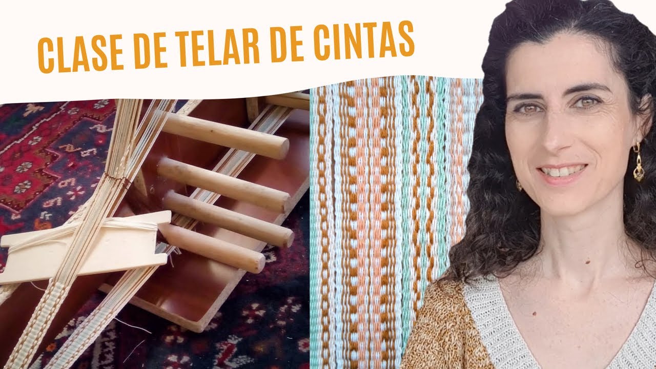 CÓMO TEJER CINTAS CON TELAR - Inkle loom weaving - Cómo urdir el telar y tejer con la técnica básica