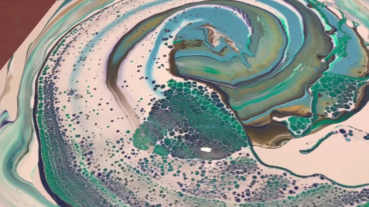 ACRYLIC FLUID PAINTING DIRTY POUR FROM A TROUGH!! NEVER SEEN THIS BEFORE ON A HUGE 36x36!! Subscribe