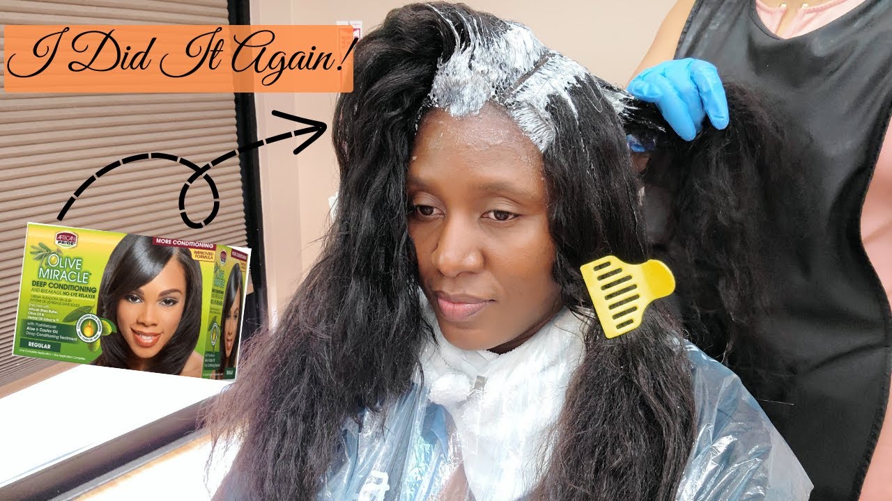 RELAXING MY HAIR AFTER A 17-WEEK STRETCH | MY HEALTHY RELAXED HAIR CARE
