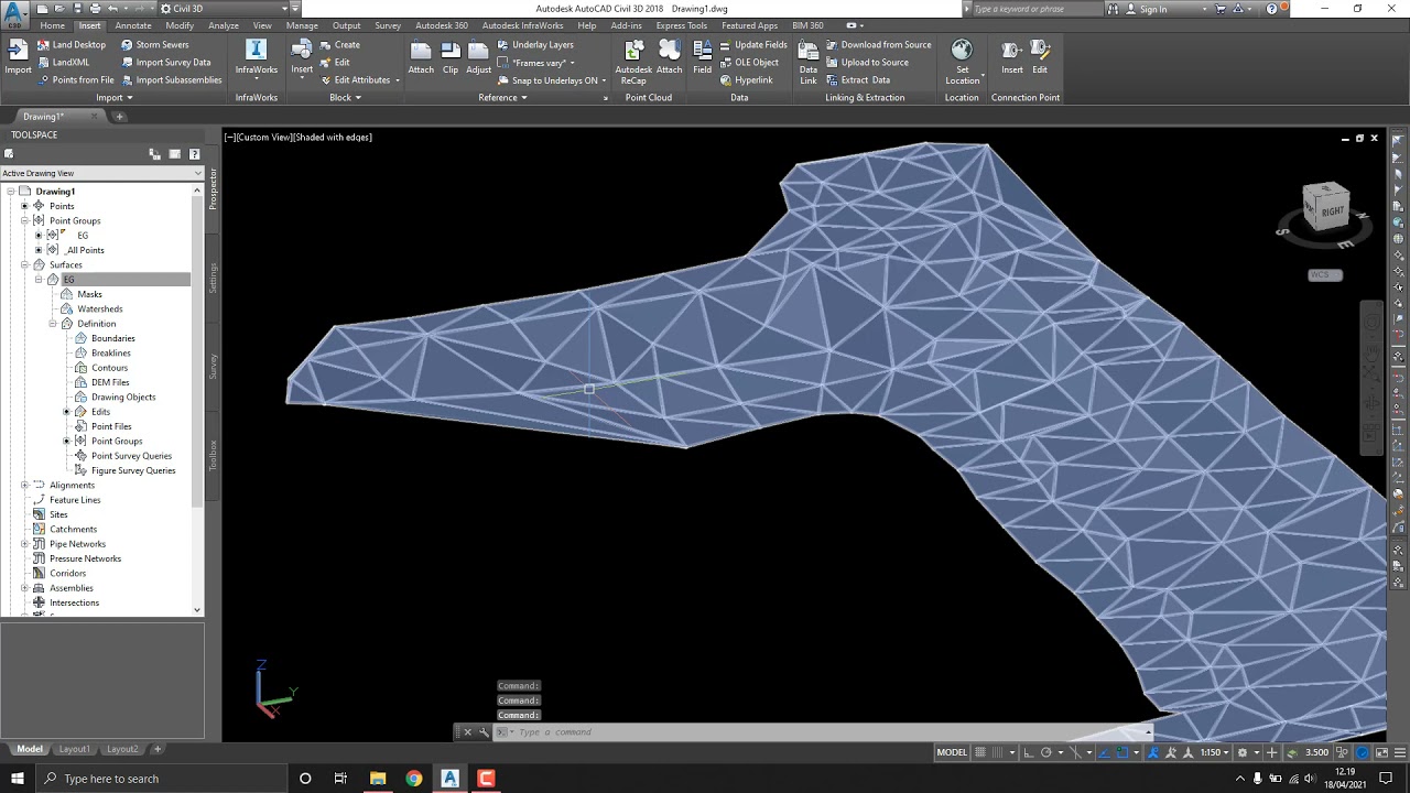 Autocad Civil 3D Create Contour