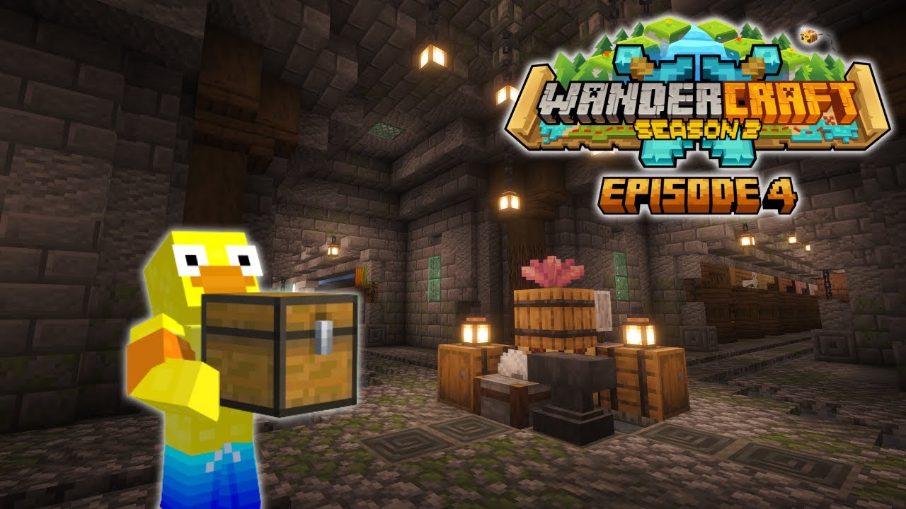 WanderCraft S2E4: I built a MASSIVE Storage System!!!