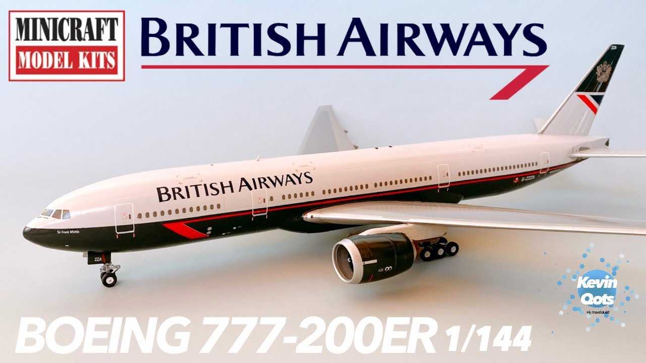 # 2 British Airways Landor Livery B777-200ER MINICRAFT 1/144