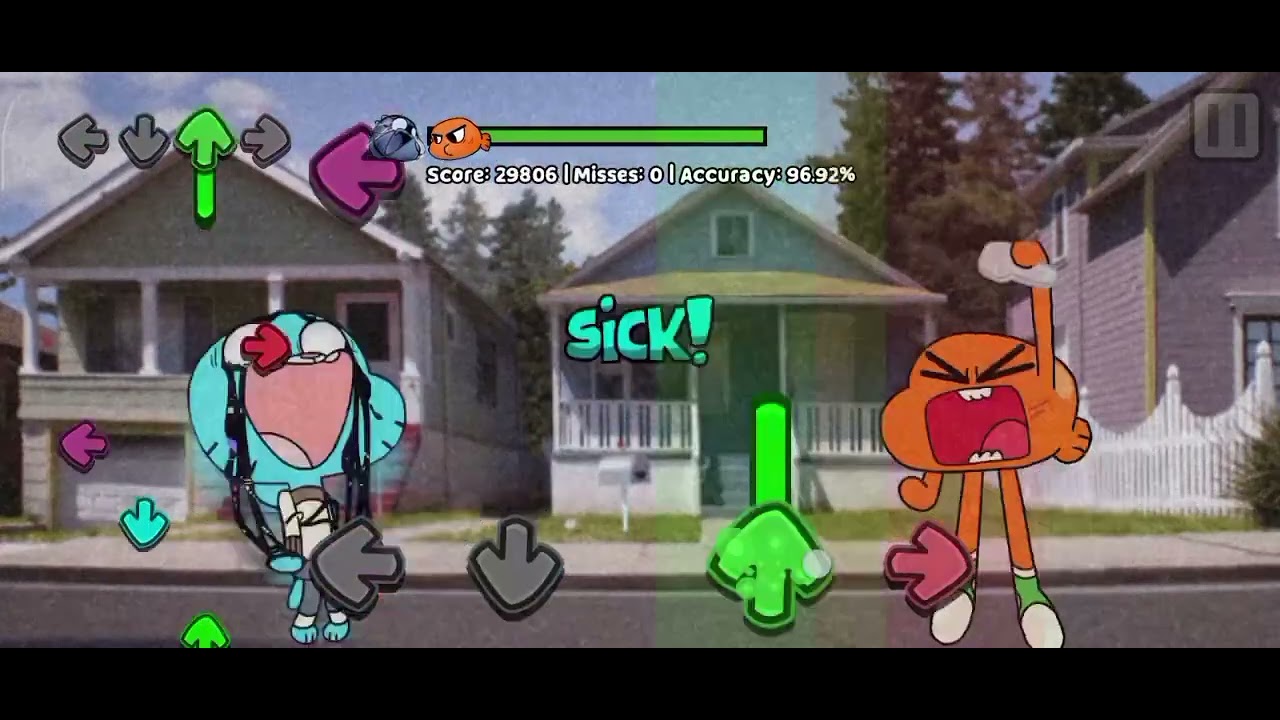 Darwin vs gumball!