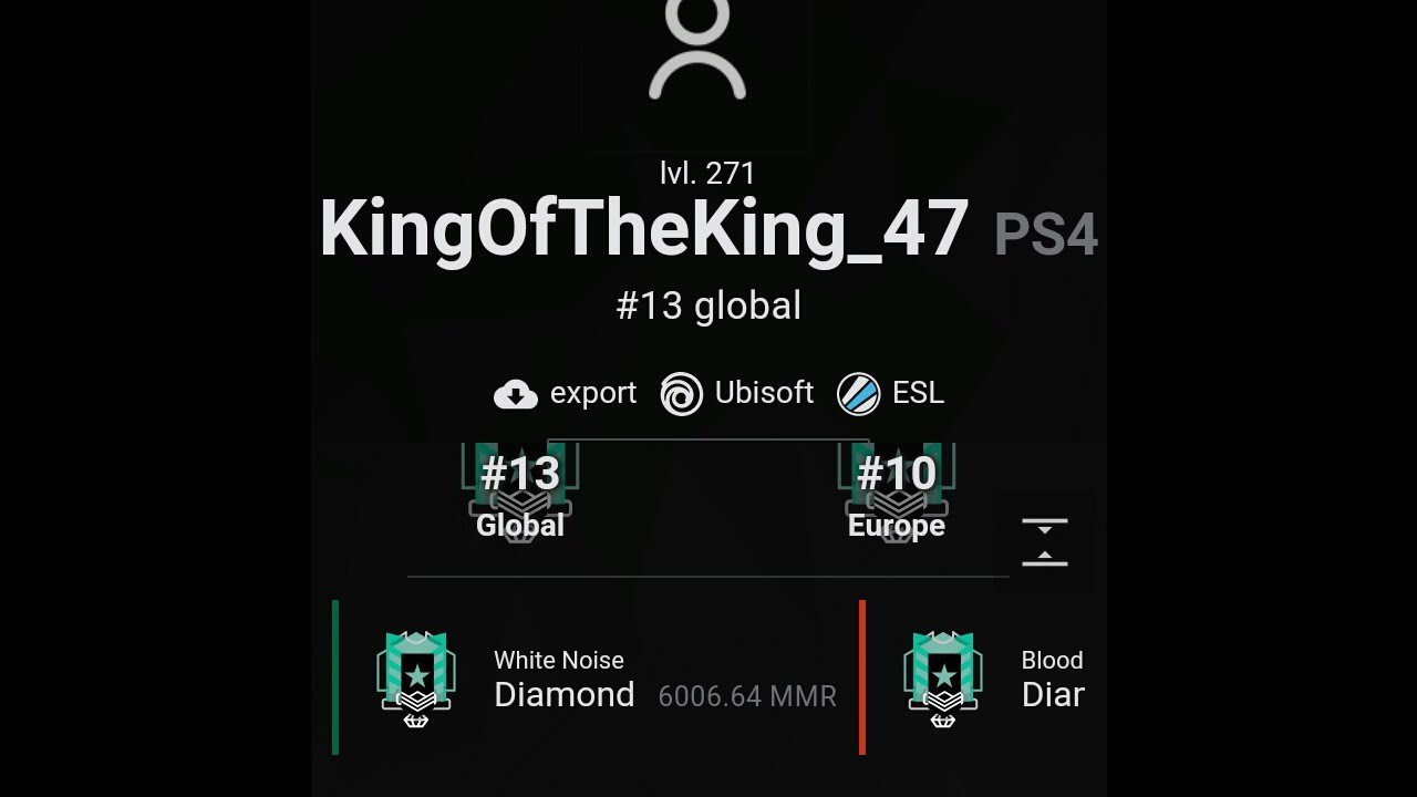 Top 13 Global & Top 10 EU in White Noise - Rainbow six siege