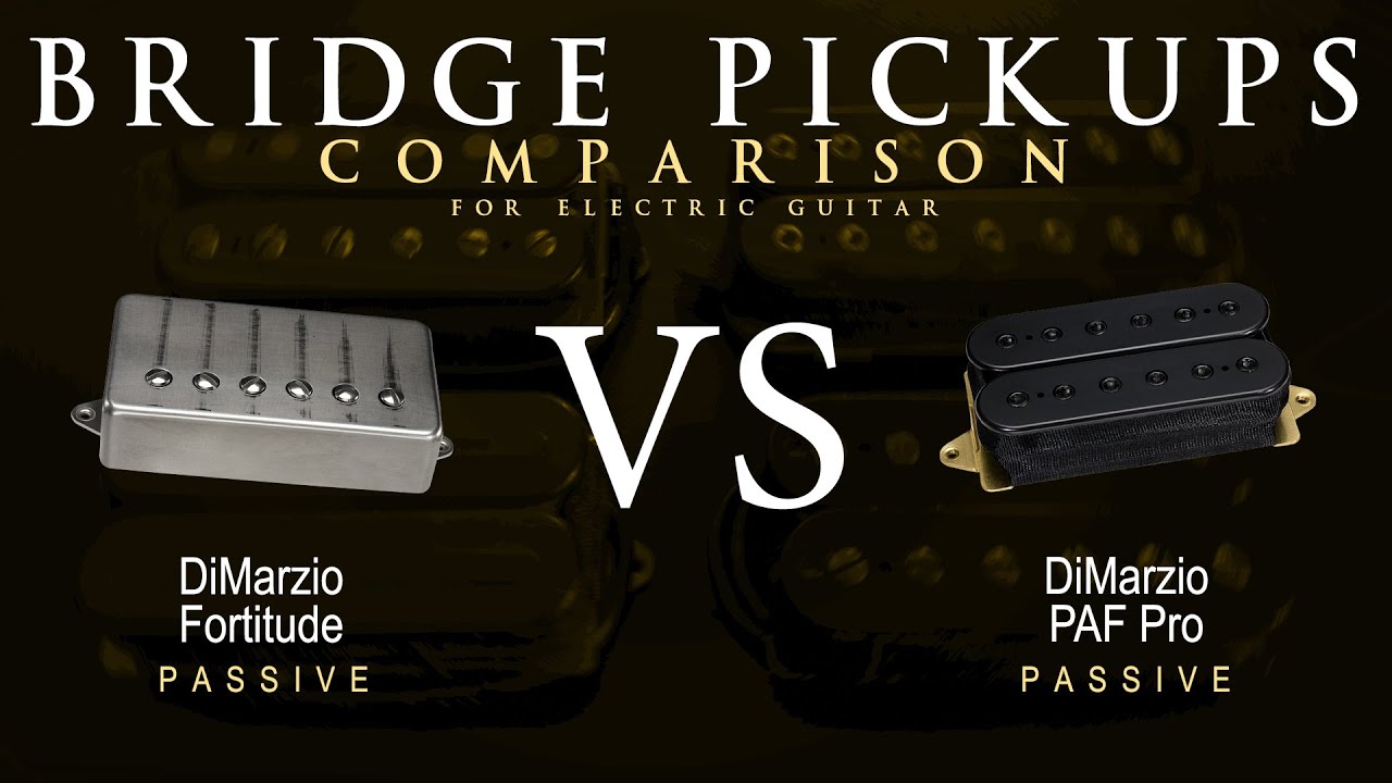 DiMarzio FORTITUDE vs PAF PRO - Bridge Guitar Pickup Comparison Tone Demo