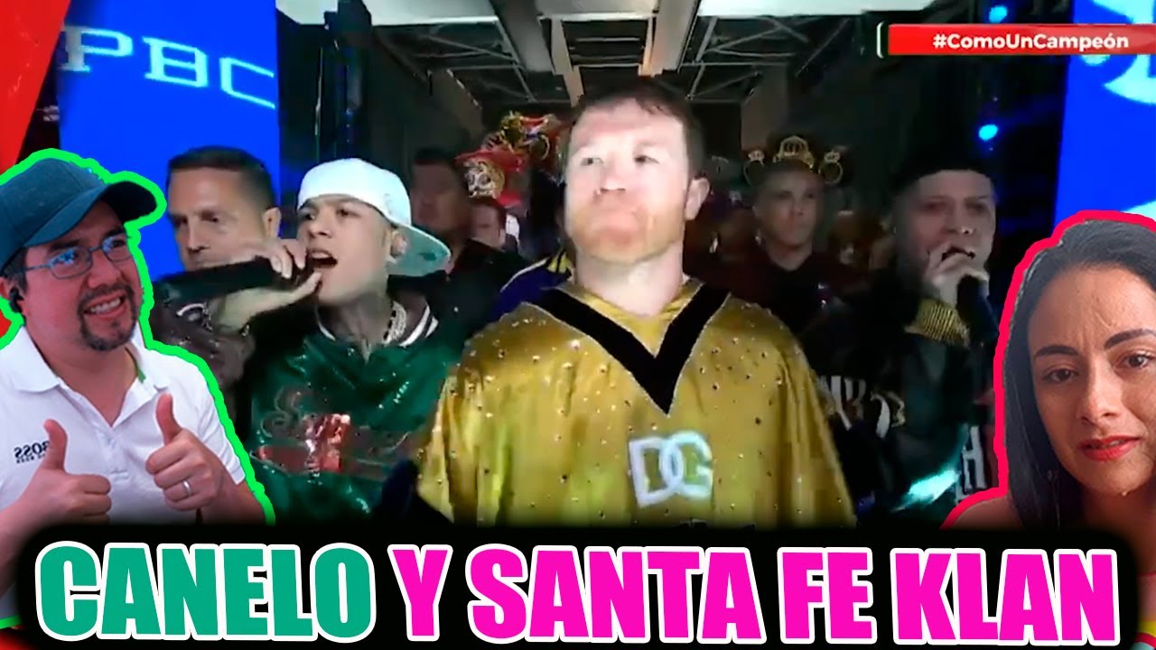Anso se emociona hasta LAS LAGRIMAS con Santafe Klan en la salida CANELO vs Charlo