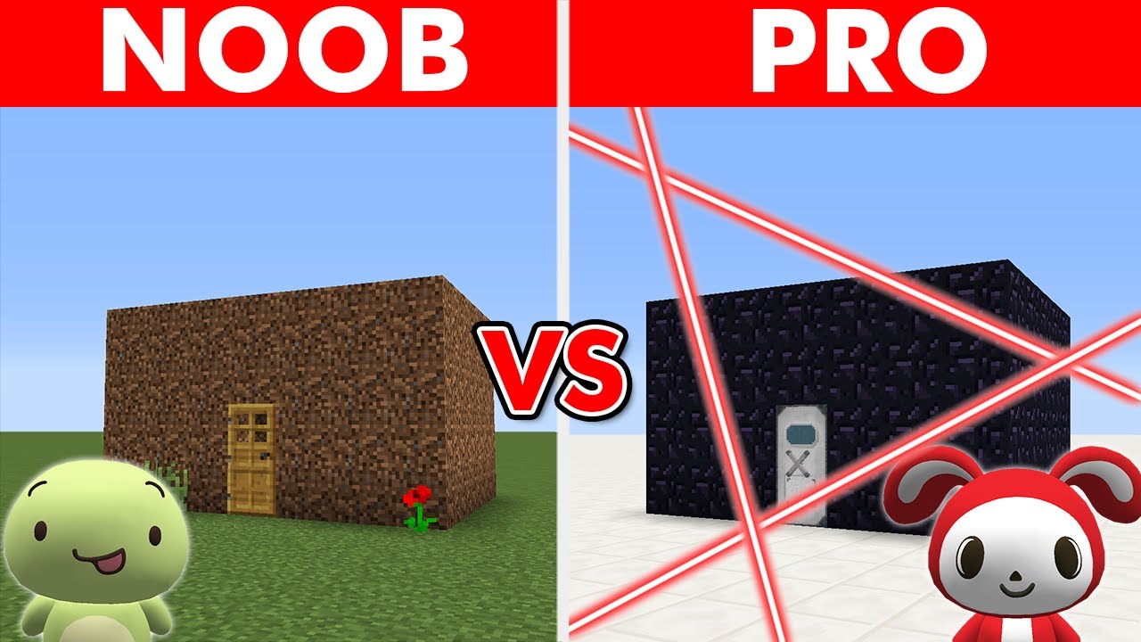 初心者vsプロ 最強セキュリティ金庫作り対決【マインクラフト】