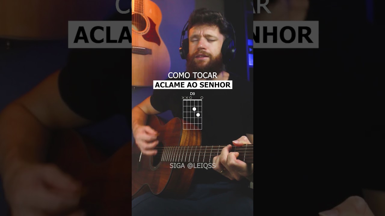 COMO TOCAR Aclame ao Senhor no VIOL&Atilde;O #leiqs #comotocarviolao #auladeviolao #louvor #gospel #violao