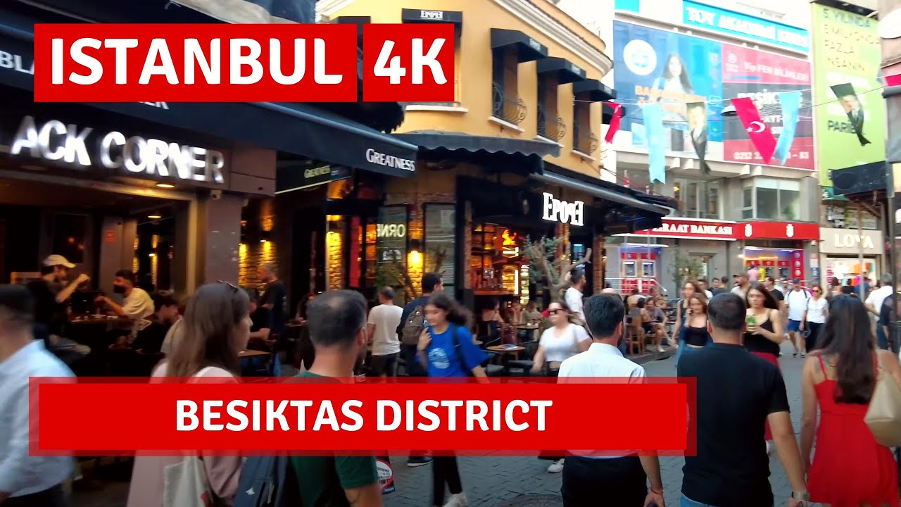 Istanbul 2022 Besiktas District 1 September Walking Tour|4k UHD 60fps