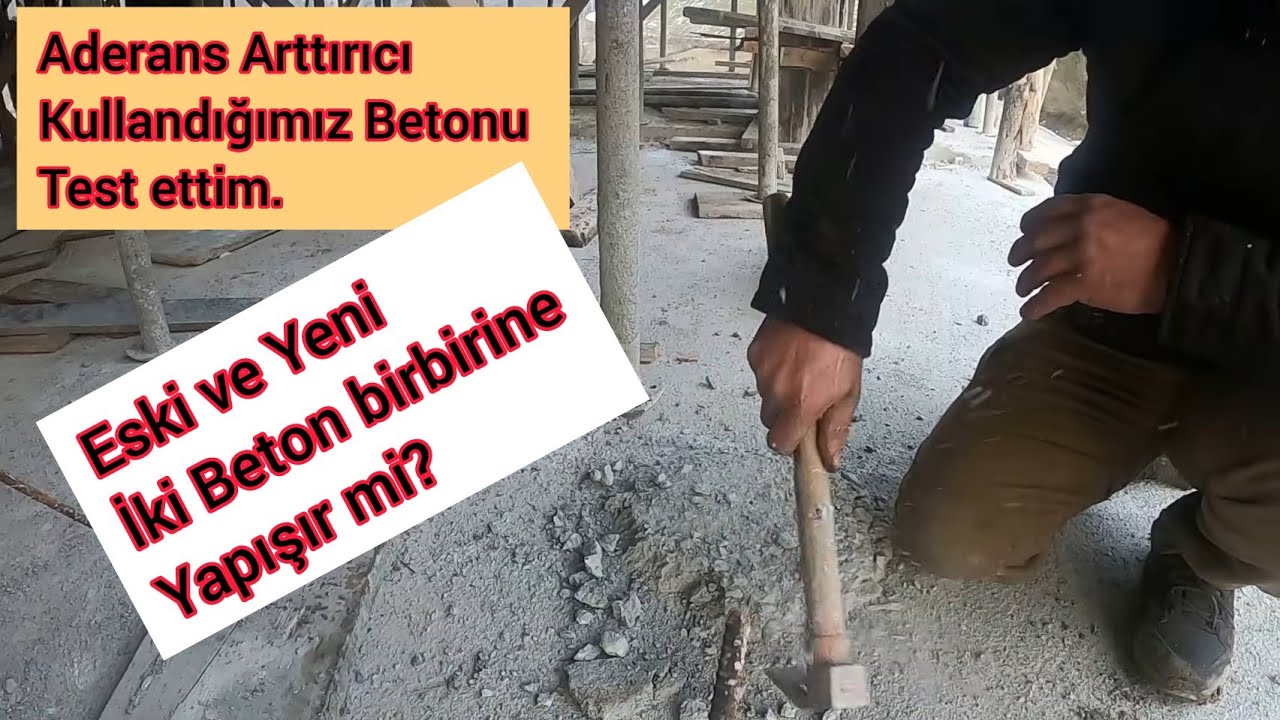 Beton Aderans Arttırıcı Test Sonucu / Eski Beton ile yeni Beton birbirine yapışır mı?