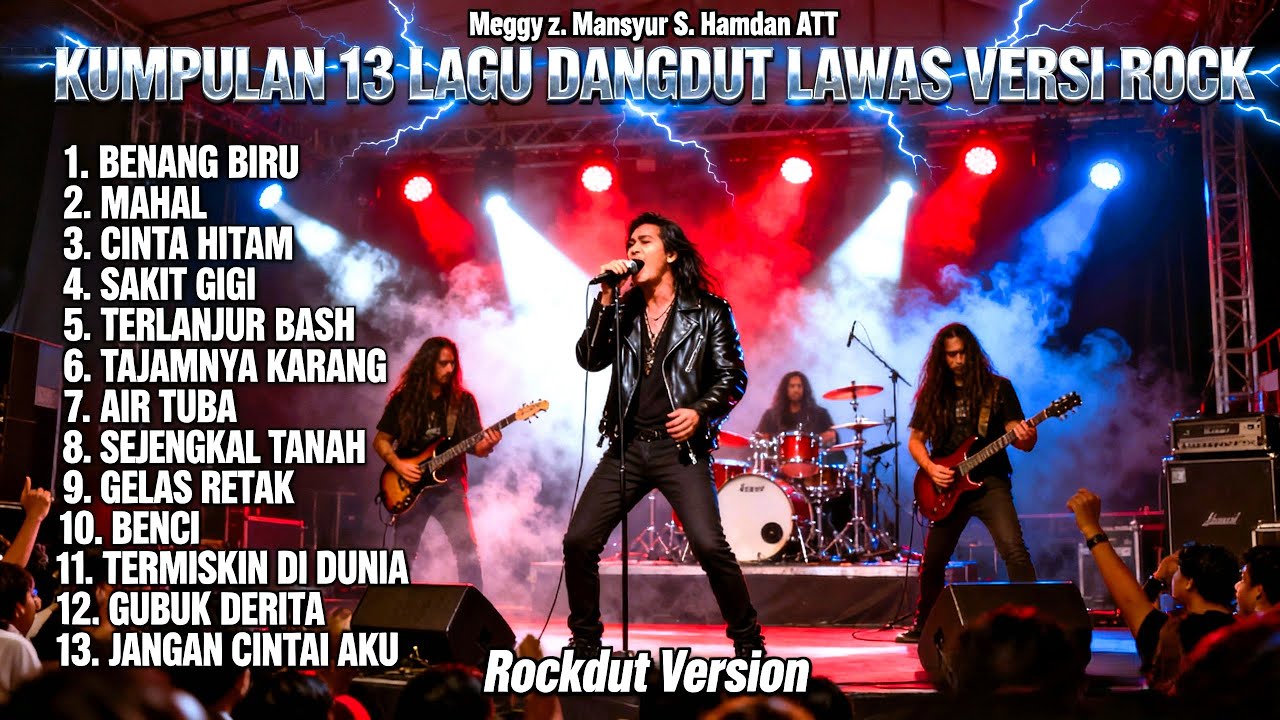 Kumpulan 13 Lagu Dangdut Lawas Versi Rock | Meggy Z, Mansyur S, Hamdan ATT | Rockdut Version