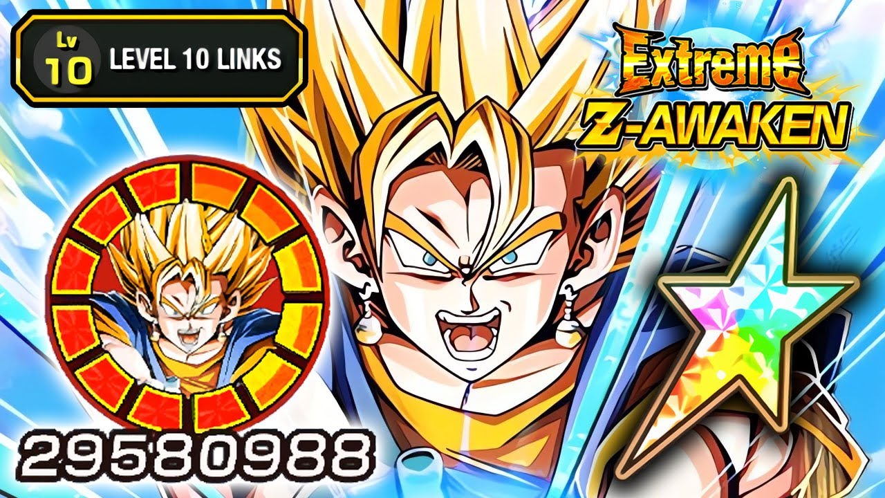 100% EZA STR LR SUPER VEGITO LEVEL 10 LINKS SHOWCASE!!!! Dragon Ball Z Dokkan Battle