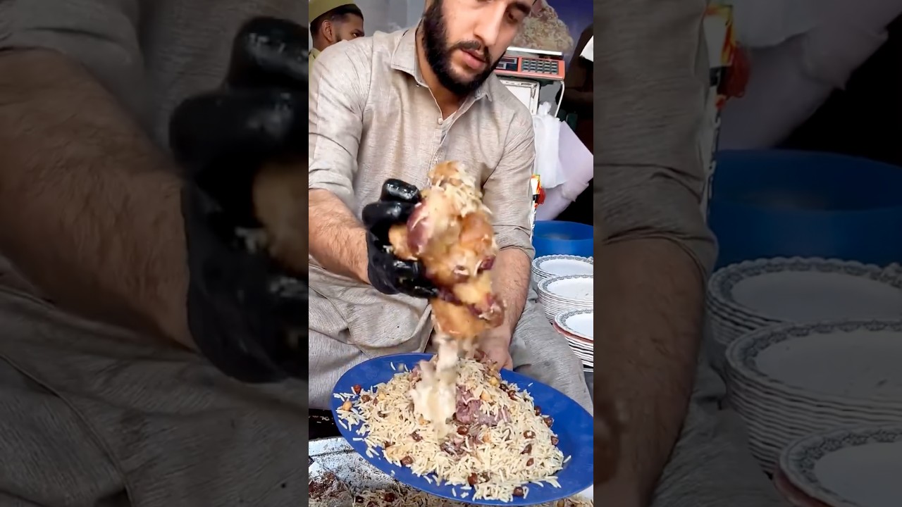 Giant Bone Marrow🍖Pulao in Zaiqa Chawal Style! Street Food Pulao Pakistan | Cookbook Pk 
