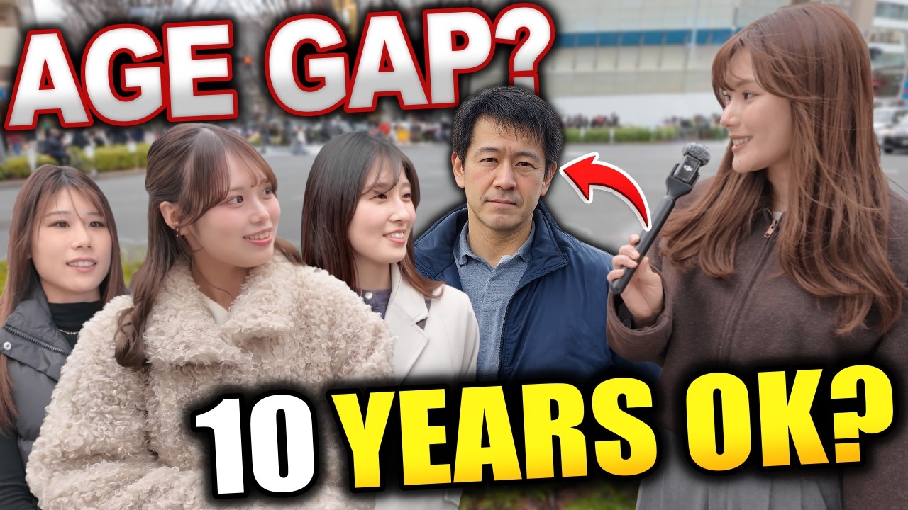 How Big of an Age Gap Is Too Much for Japanese Women? | Street Interview