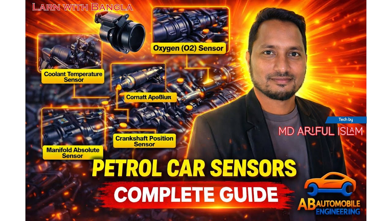 Petrol Car Engine Sensors Explained | পেট্রোল গাড়ির সব সেন্সর বিস্তারিত | AB Automobile Engineering
