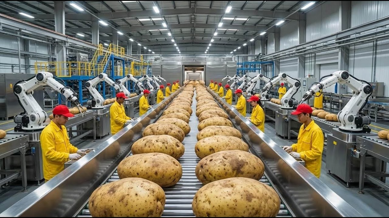 The Most Advanced Potato Chip Factory on Earth (Full Process)