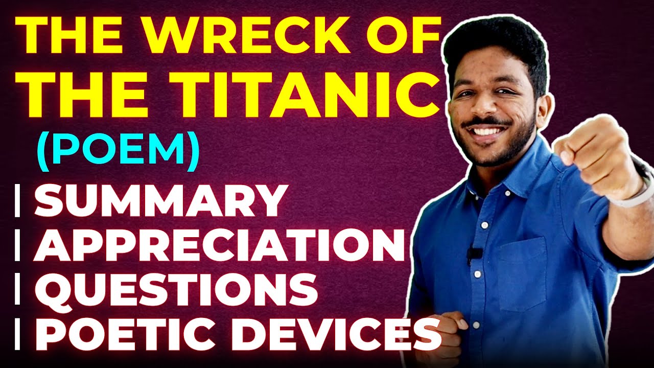 Plus One English Exam | The wreck of The Titanic | Poem | Summary and Revision | Exam Winner