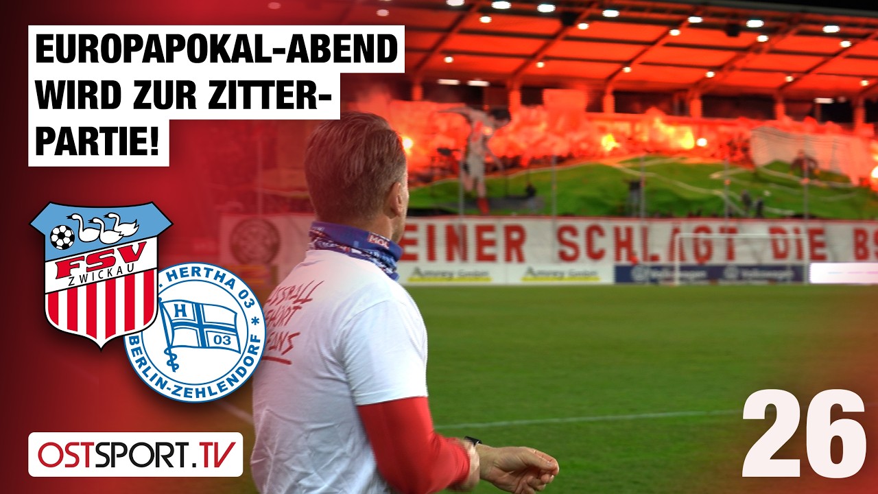 Europapokal-Abend wird zur Zitterpartie! Zwickau - Zehlendorf | Regionalliga Nordost